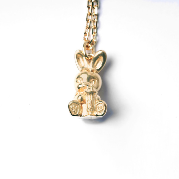 HONESTBOY Rabbit Gold Brass Necklace  詳細画像 Gold 1